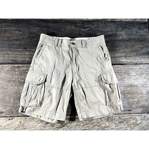 Men Polo Jeans Ralph Lauren Tan Chino Cargo Cotton Shorts 36 x 10
